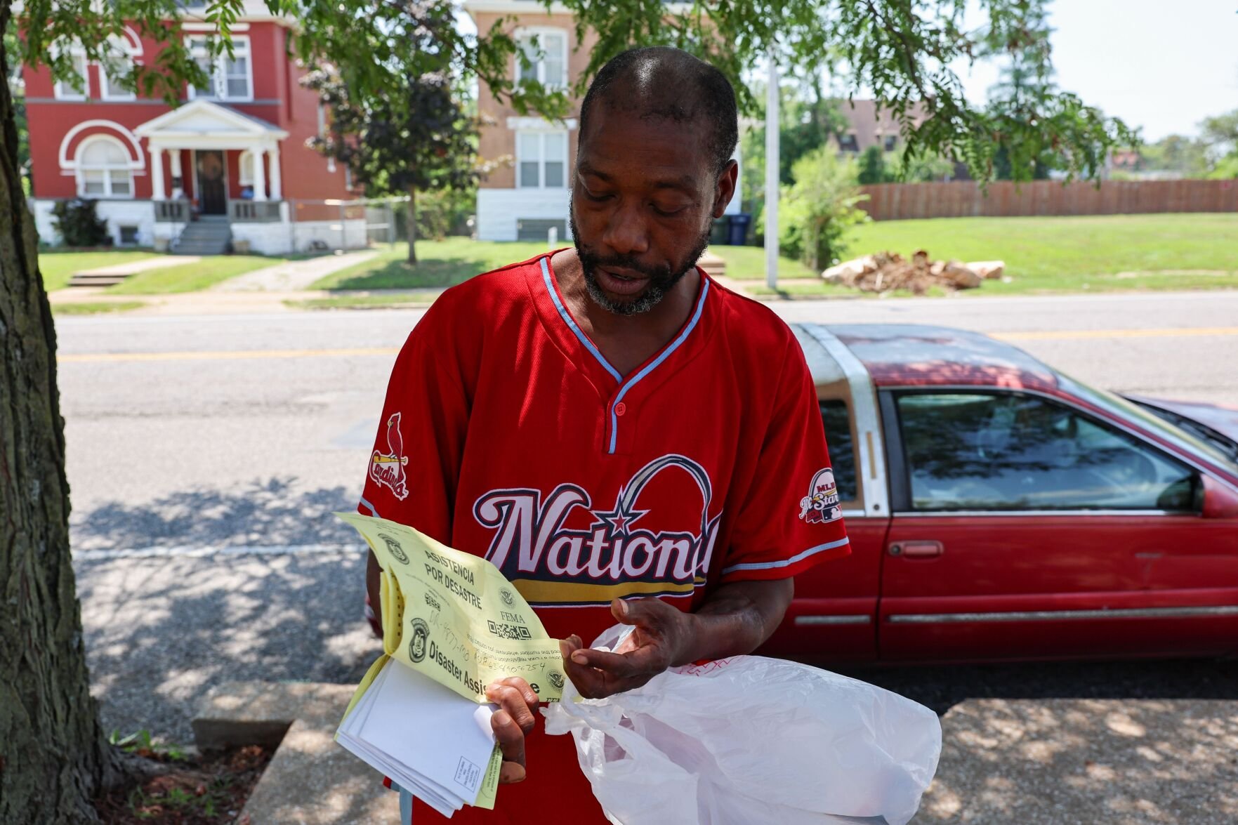 People apply for tornado relief assistance through FEMA
